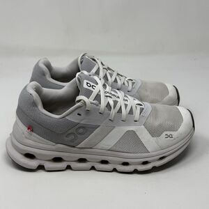 On Cloud Cloudrunner Running Shoes Womens 6.5 White Mesh Lightweight Sneakers